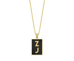 Alphabet II Enameled Kolye