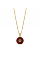 One Stone Enameled Kolye